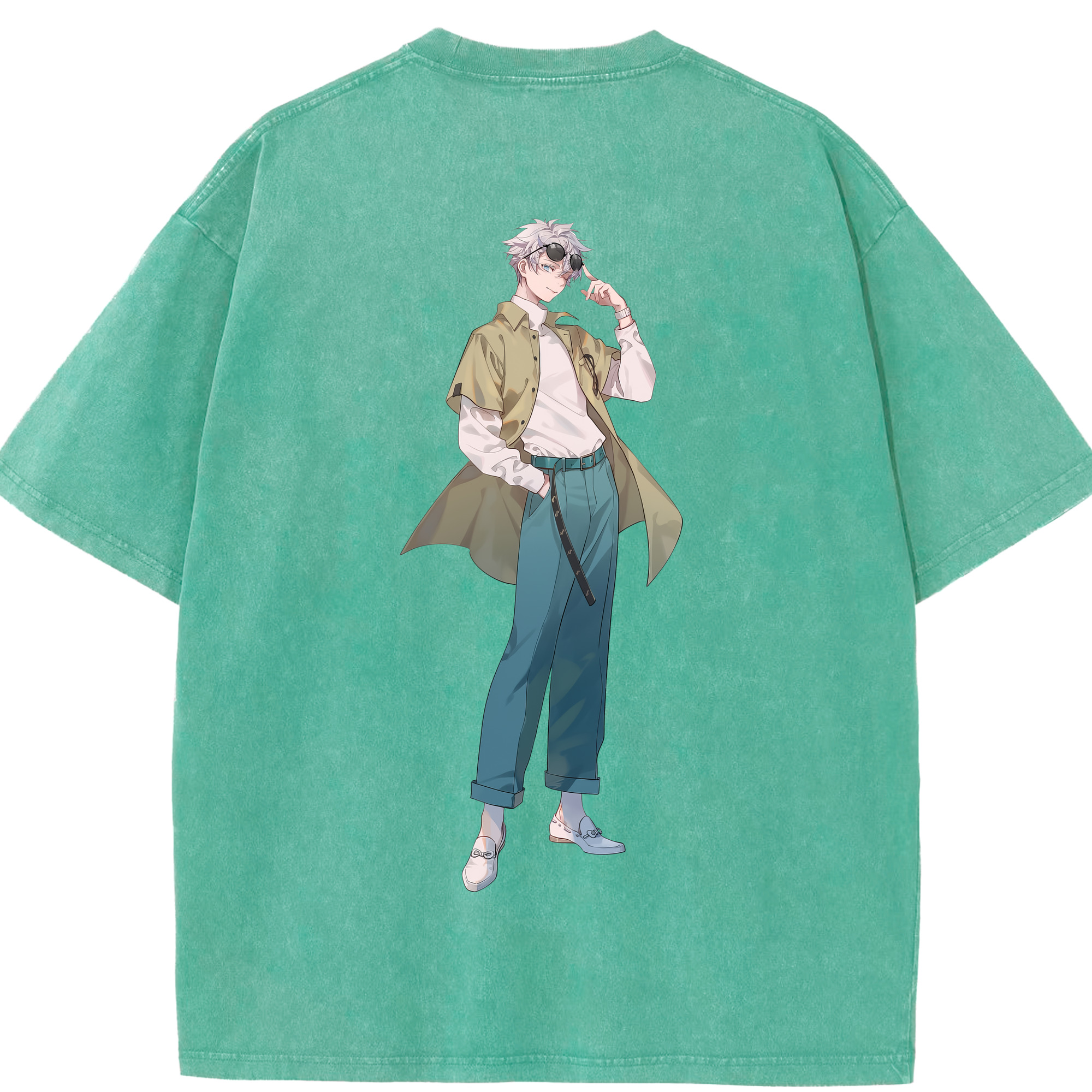 （画像用） 呪術廻戦 Jujutsu Kaisen 綿100% ヴィンテージ風 半袖Tシャツ（背面プリント）